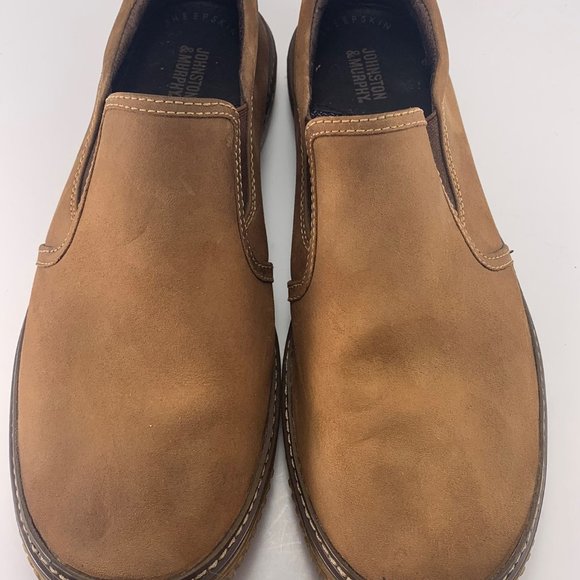 Johnston & Murphy Wallace Slip-On Leather Nubuck Brown (25-2820) Men's Size 9 - Picture 7 of 9